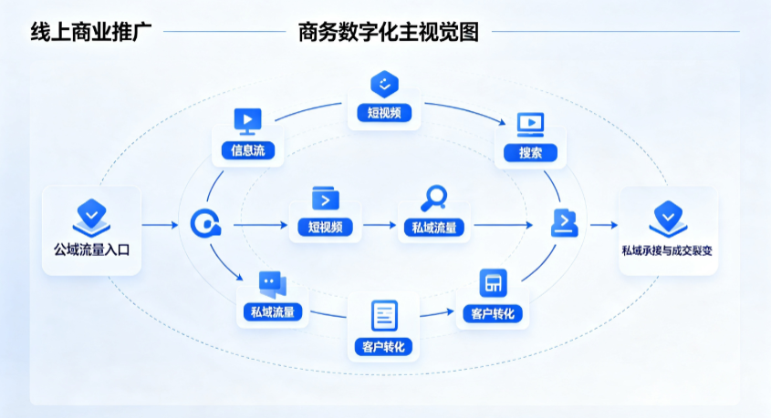 旌德县线上商业推广怎么做？全域流量闭环搭建与低成本转化实战指南